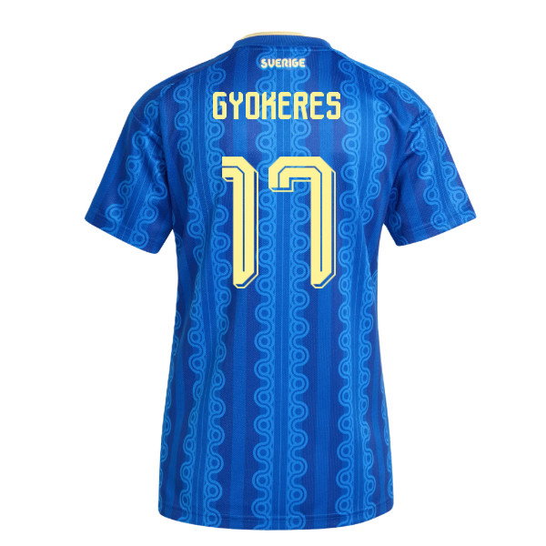 2026-2027 Sweden Away Shirt (Womens) (Gyokeres 17)-SoccerKits Hub | Buy Soccer Jerseys Online